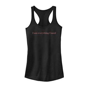 Juniors' Everything I Need Text Tank Top
