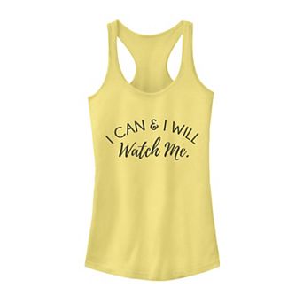 Juniors' "Watch Me" Script Tank Top