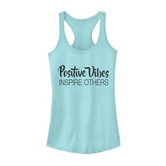 Juniors' Positive Vibes Bold Tank Top