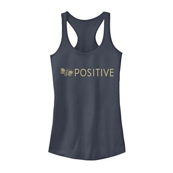 Juniors' Bee Positive Text Tank Top