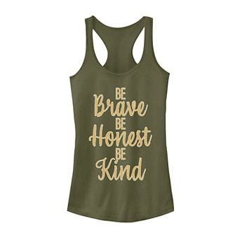 Juniors' "Be Brave Be Honest Be Kind" Tank Top
