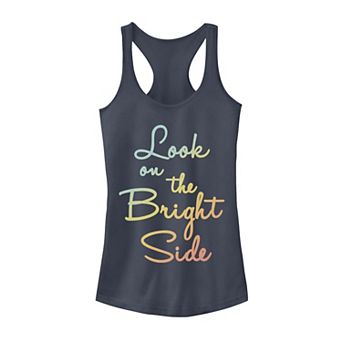 Juniors' Bright Side Neon Script Tank Top