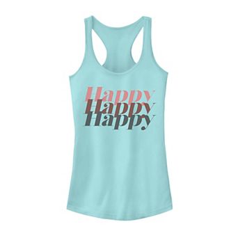Juniors' Happy Graphic Tank Top