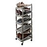 Simplify Collapsible Rolling Shoe Rack