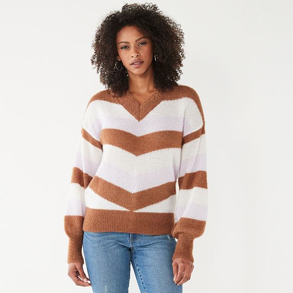 Kohls v 2025 neck sweater