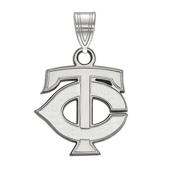 LogoArt Sterling Silver Minnesota Twins Small Pendant