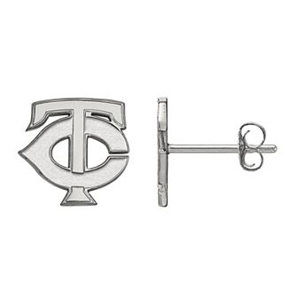 LogoArt 10k Gold Minnesota Twins Extra-Small Post Earrings