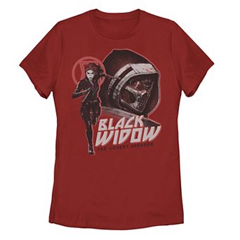 Juniors' Marvel Black Widow The Covert Avenger Tee