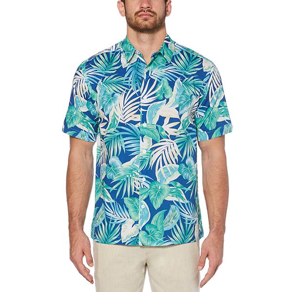Men's Cubavera Classic-Fit Tropical Casual Button-Down Shirt