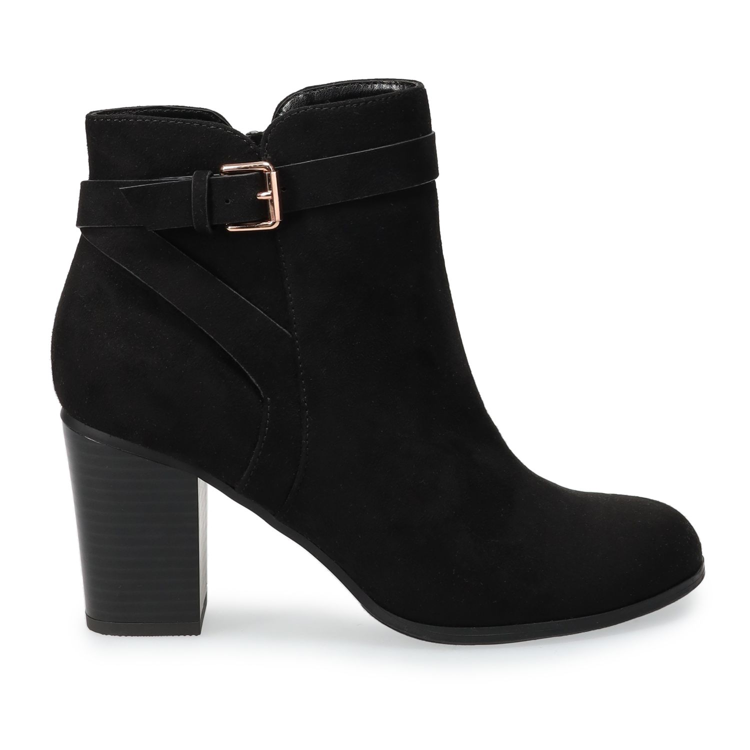 kohls womens black ankle boots