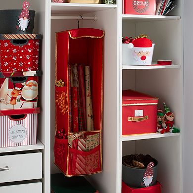 Simplify Hanging Holiday Gift Wrap Organizer