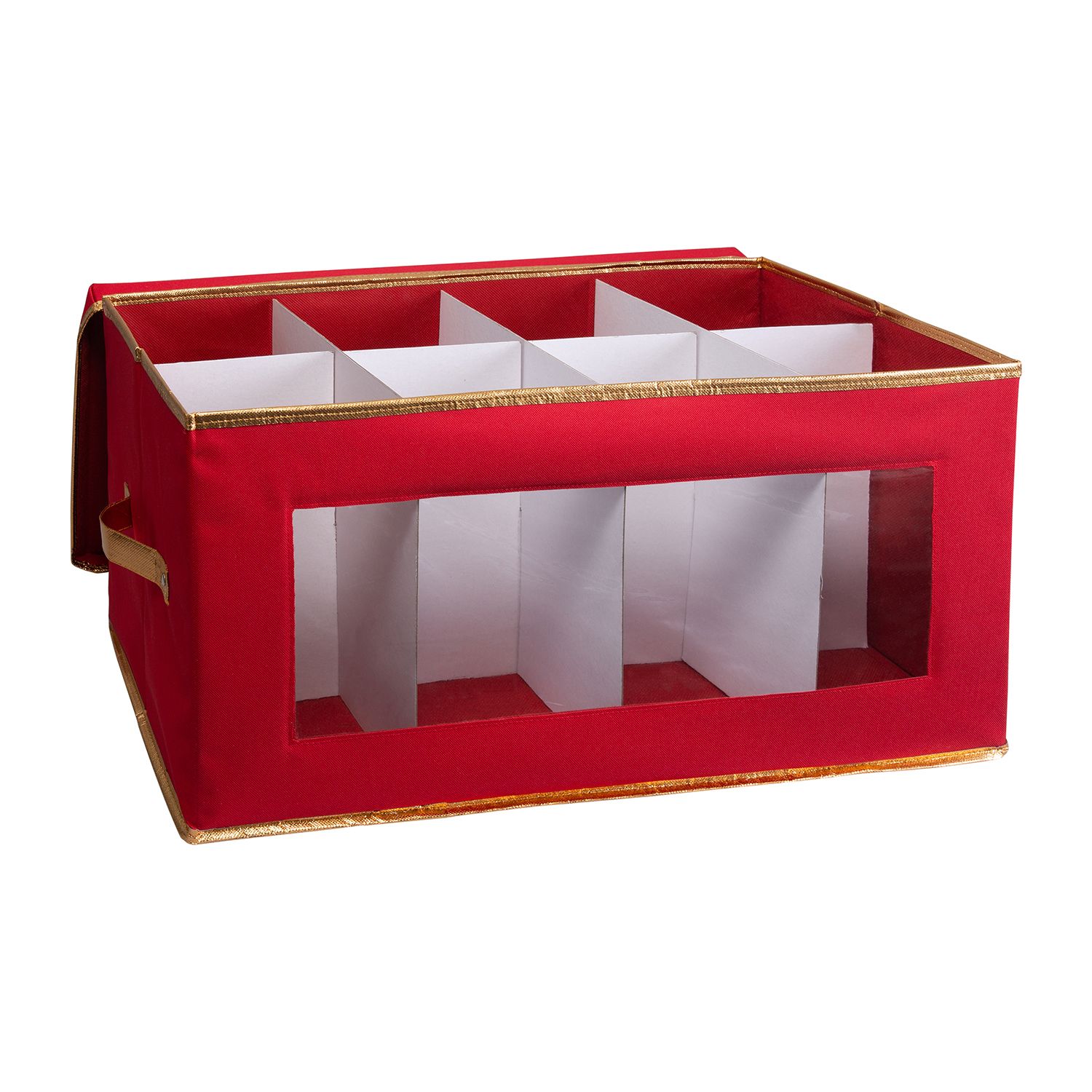 Simplify 96 Ornament Storage Box - Red