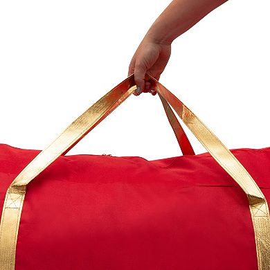 Simplify Heavy Duty Zipper Closure Holiday Decor Storage Bag