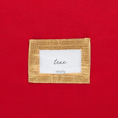 Simplify Heavy Duty Zipper Closure Holiday Decor Storage Bag