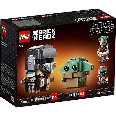 LEGO BrickHeadz Star Wars The Mandalorian & The Child 75317 Building Kit (295 Pieces)