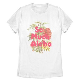 Juniors' So Much Aloha Floral Tee