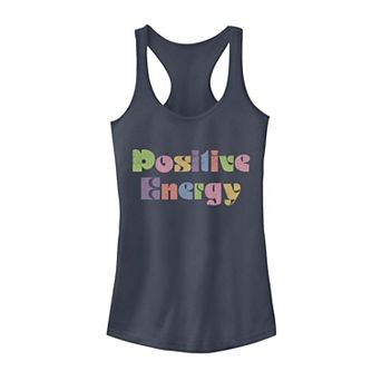 Juniors' Positive Energy Retro Graphic Tank Top