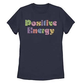 Juniors' Positive Energy Retro Graphic Tee