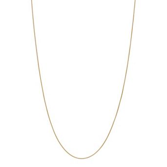 Karat Rush 14k Gold Wheat Chain Necklace