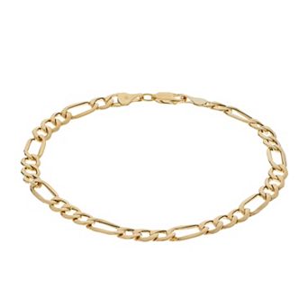 Karat Rush 10k Gold Figaro Chain Bracelet