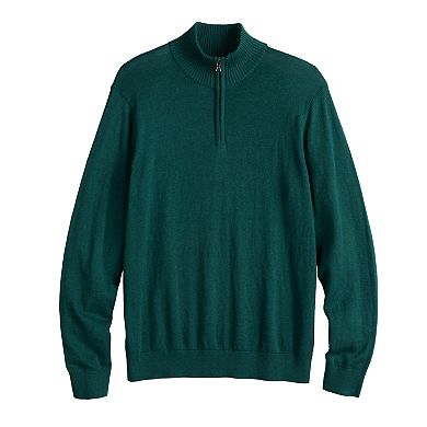 Men's Croft & Barrow® Regular-Fit Easy-Care Quarter-Zip Sweater