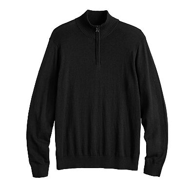 Men's Croft & Barrow® Easy-Care Quarter-Zip Sweater
