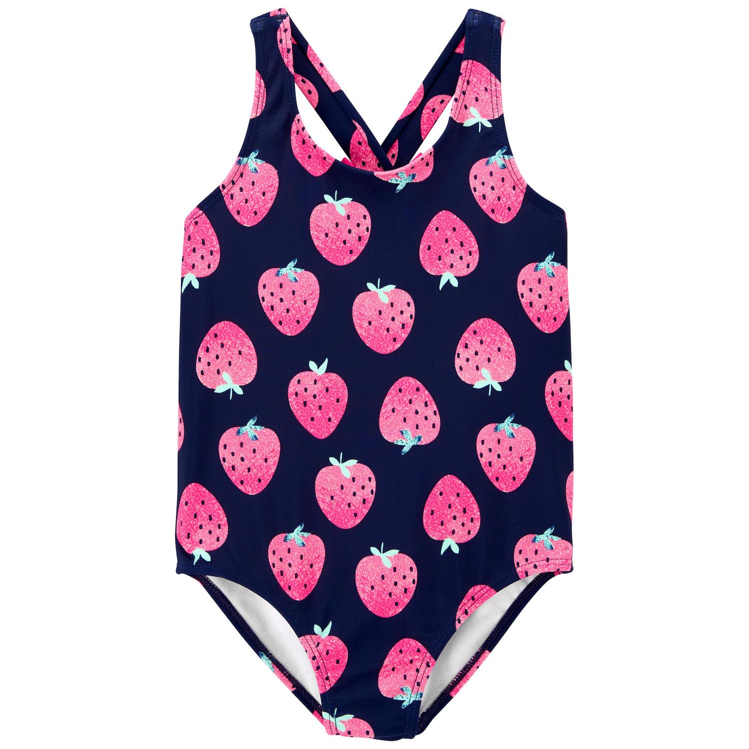 baby girl strawberry swimsuit