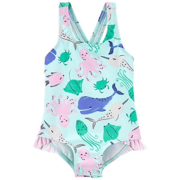 Baby Girl Carter's Whale One-Piece Swimsuit