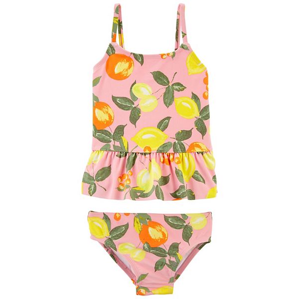 Baby Girl Oshkosh B Gosh Lemon Ruffle Tankini Swimsuits