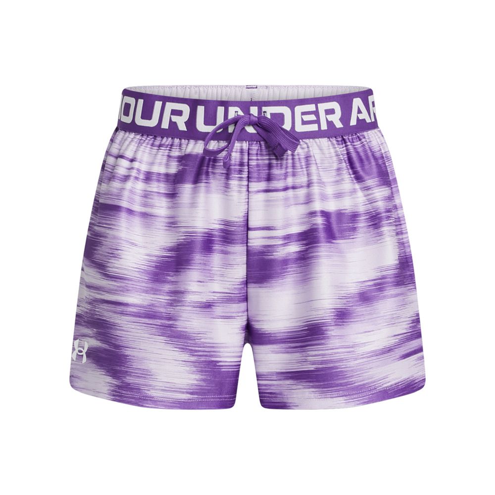 Girls 7 20 Under Armour Play Up Printed Shorts Girl s Size XL Plus Salt Purple