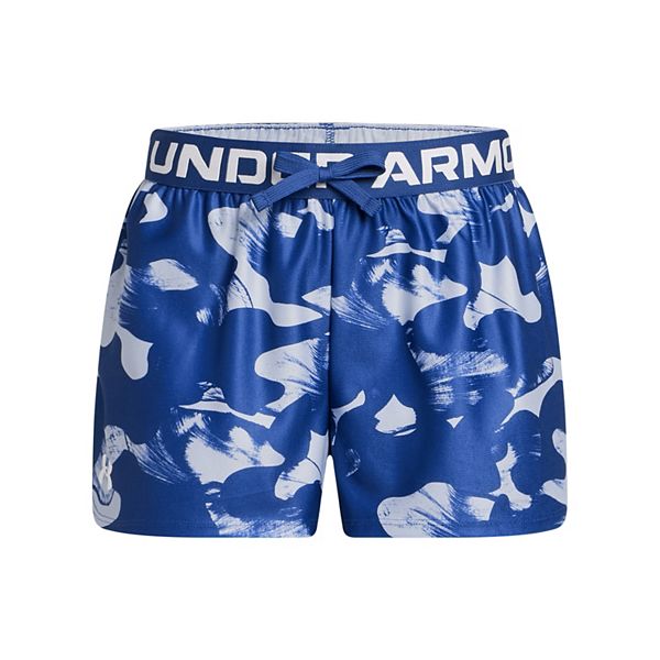 Girls 7-20 Under Armour Play Up Printed Shorts - Tech Blue (L PLUS)