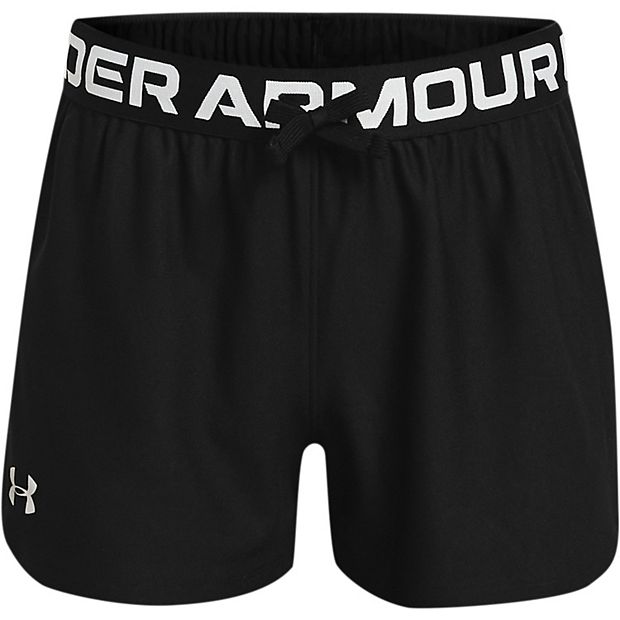 Under Armour Play Up Graphic Logo Shorts - Girls