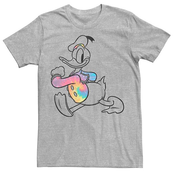 Mens Disney Donald Duck Strut Tie Dye Shirt Portrait Tee