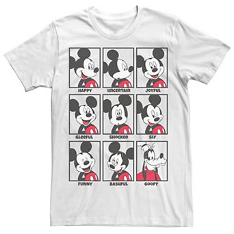 Disney's Mickey Mouse Emotions Goofy Smile Men's Tee