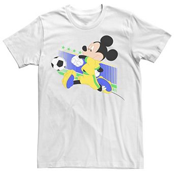 Disney's Mickey Mouse Brazil Soccer Uniform Portrait Men's Tee