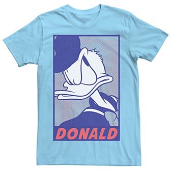 Disney's Donald Duck Men's Comic Pop Dot Fill Portrait Tee