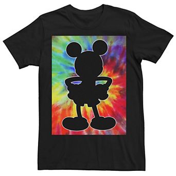 Disney's Mickey Mouse Men's Tie-Dye Silhouette Tee