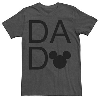 Disney's Mickey Mouse Men's Dad Letter Stack Logo Tee