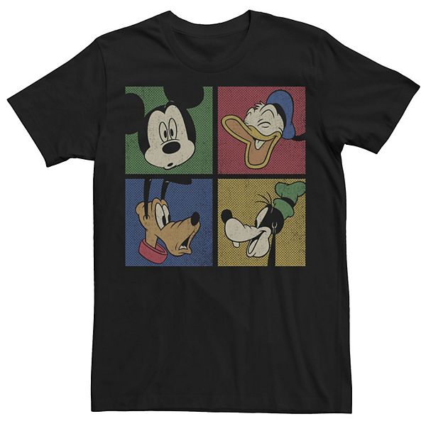 Disney's Mickey And Friends Men's Classic Group Comic Panels Tee