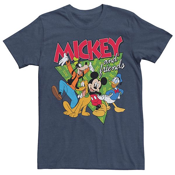 Men's Disney Mickey Mouse 90's Friends Tee