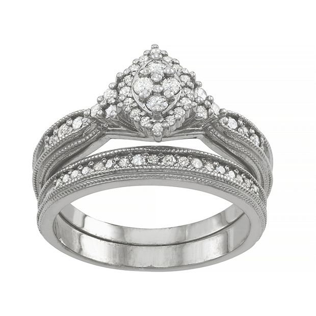 Kohl's wedding on sale ring sets