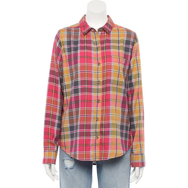 Juniors' SO® Flannel Shirt