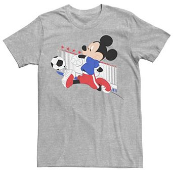 Disney's Mickey Mouse French Soccer Uniform Portrait Men's Tee