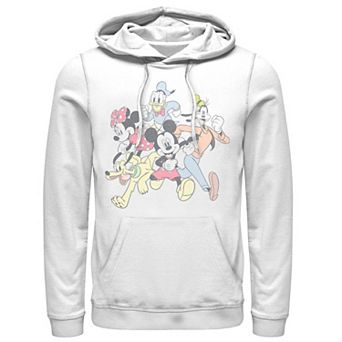 Disney's Mickey & Friends Men's Group Shot Running Portrait Hoodie