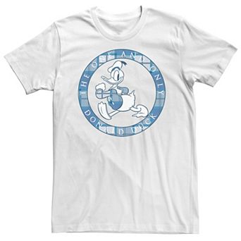 Disney's Donald Duck Plaid Portrait Circle Logo Men's Tee