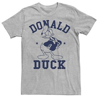 Disney's Donald Duck Blue & White Angry Pose Portrait Men's Tee