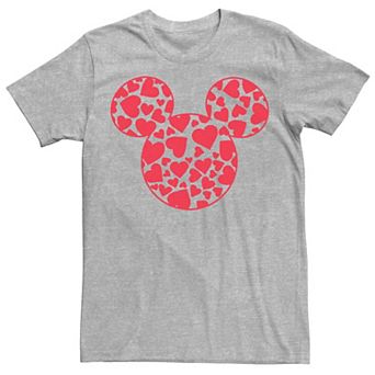 Disney's Mickey & Friends Mickey Men's Valentine's Day Heart Fill Tee