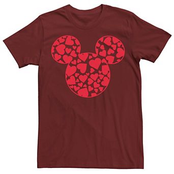 Disney's Mickey & Friends Mickey Men's Valentine's Day Heart Fill Tee