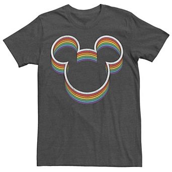 Disney's Mickey Mouse Rainbow Ears Men's Graphic Tee