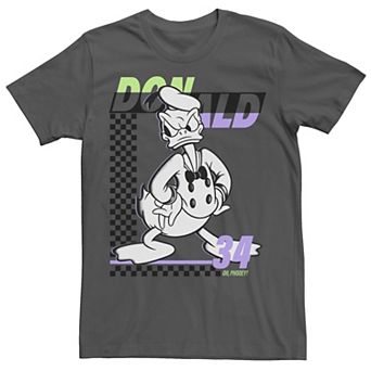 Disney's Mickey & Friends Donald Duck 34 Checkerboard Men's Tee